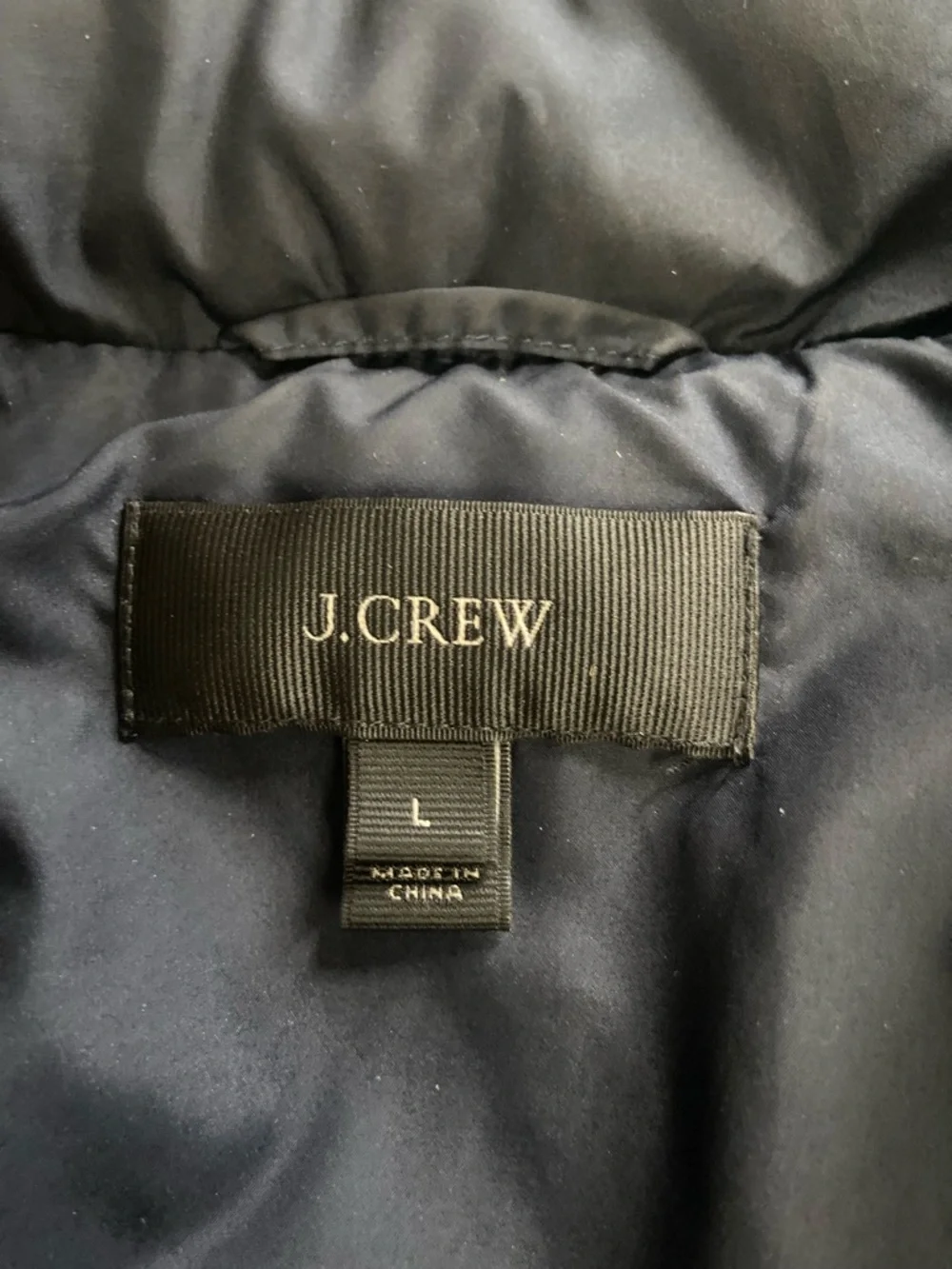 J. Crew sleeveless down